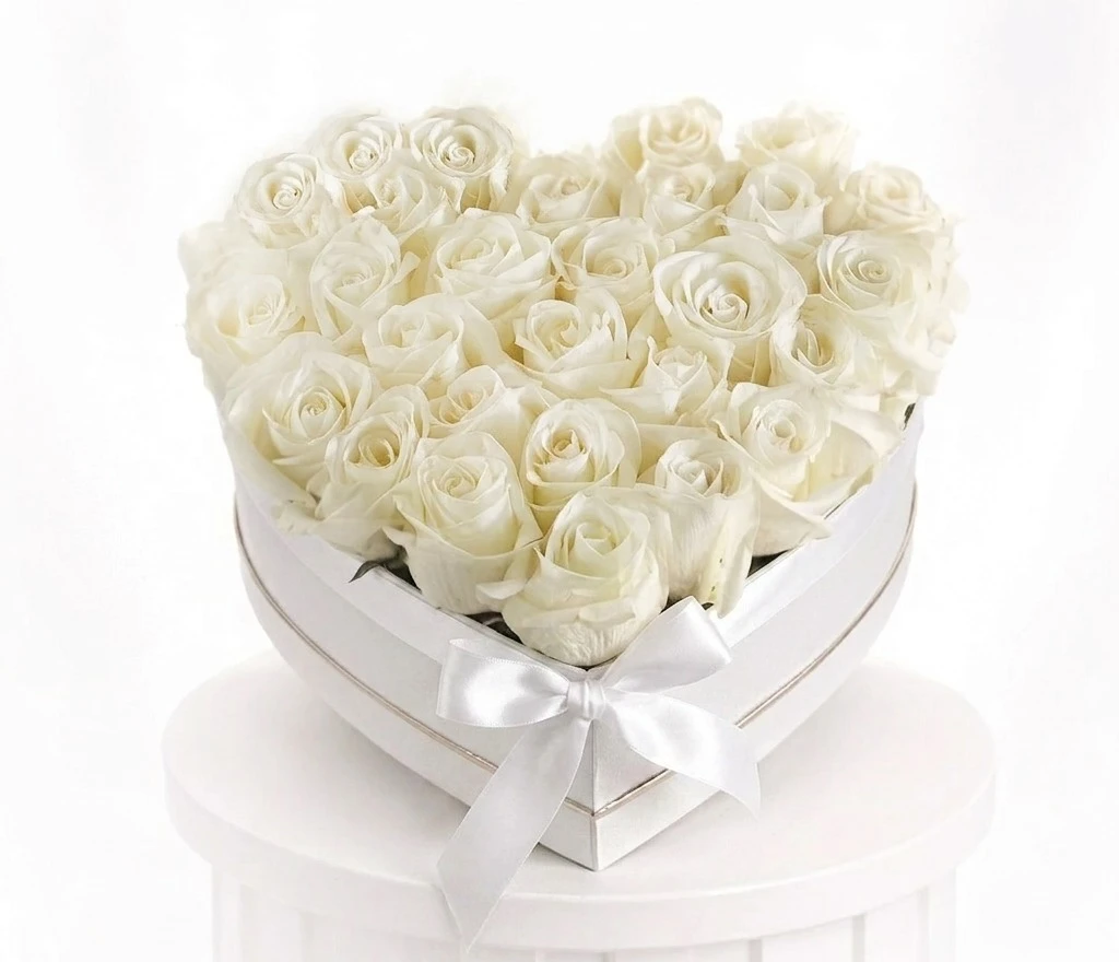 Anniversary White Heart